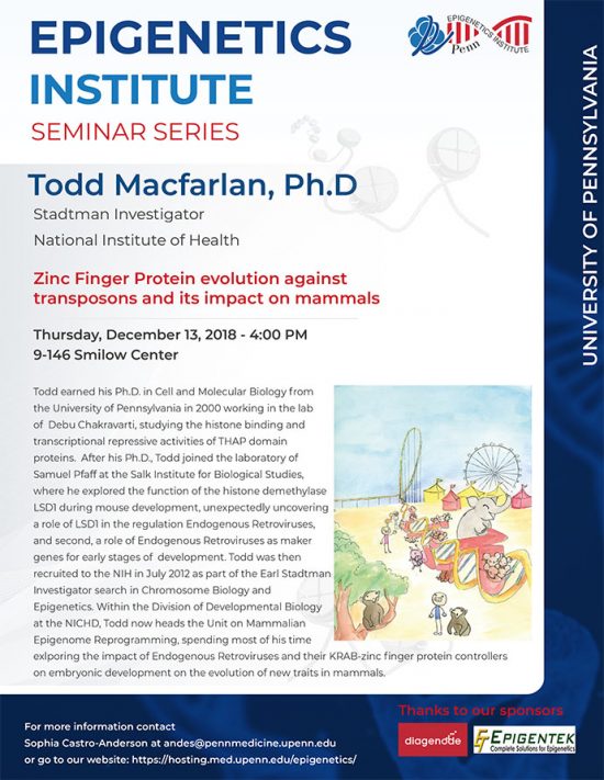 Todd Macfarlan, Ph.D. – Epigenetics Monthly Seminar Series