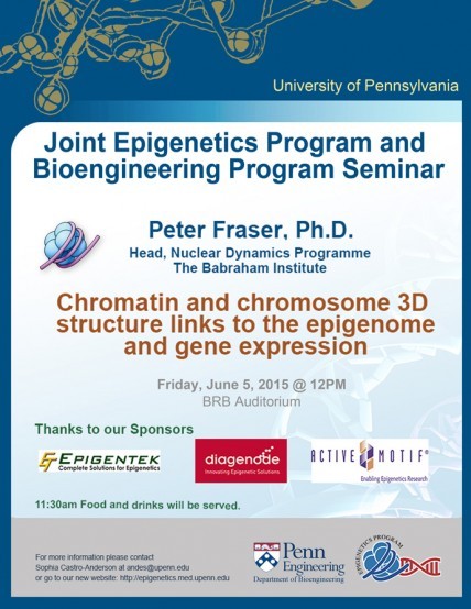 Joint Epigenetics Institute and Bioengineering Seminar