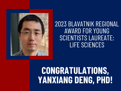 Congratulations Yanxiang Deng, 2023 Blavatnik Regional Award Laureate!