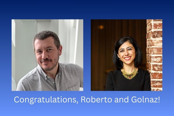 Congratulations Golnaz and Roberto! Promotion to Professor